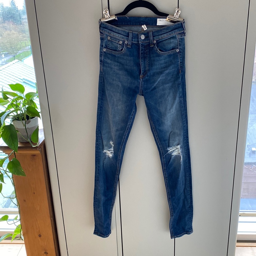 Rag & Bone high rise skinny jeans
